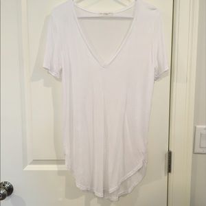 Urban Outfitters White V-Neck T Shirt